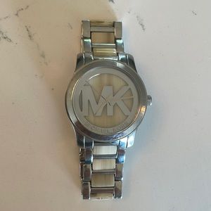 Michael Kors Silver Ivory Resin Inlay Women’s Watch
